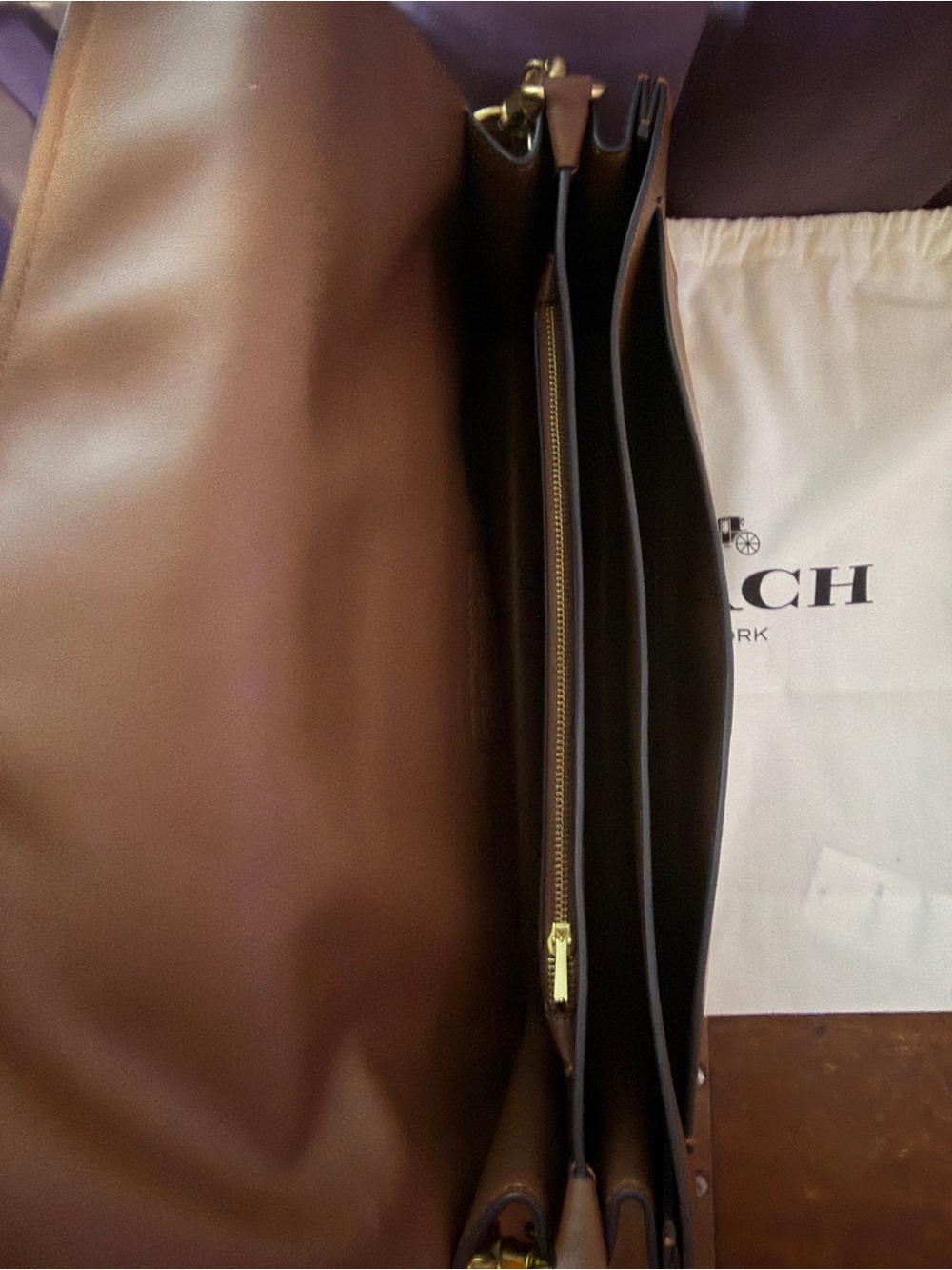 COACH Loved Leather Tabby Shoulder Bag 36 - Picture 5 of 9